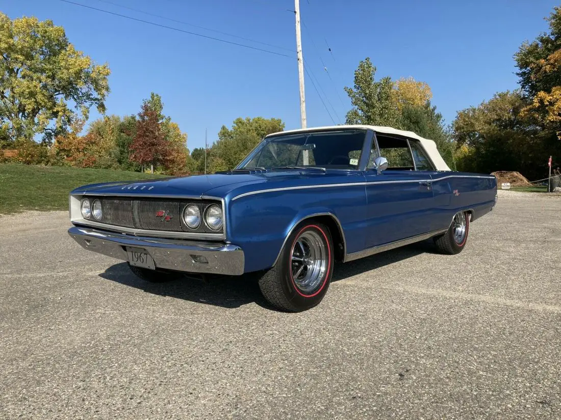 1967 Dodge Coronet R/T Convertible Blue RWD Automatic rare for sale ...