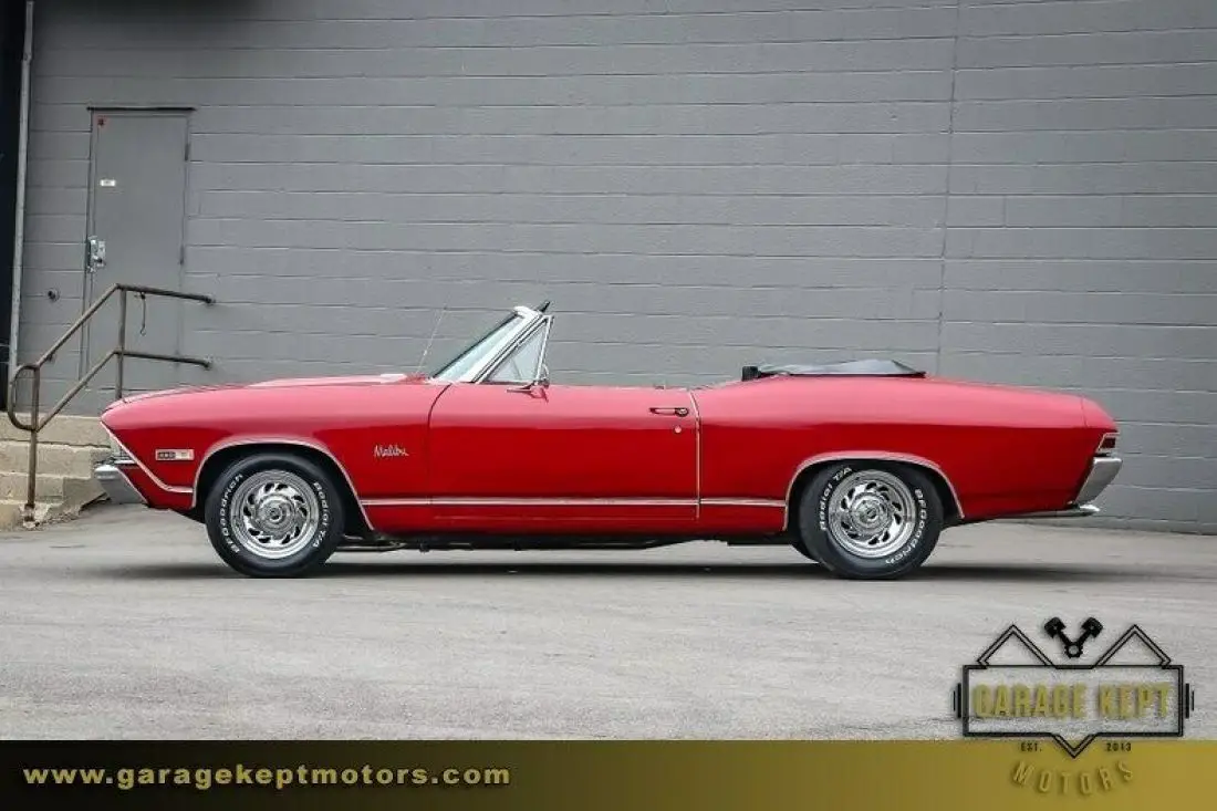 1968 Chevrolet Malibu Red Convertible 350ci V8 59668 Miles for sale ...