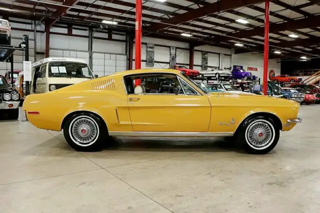 1968 Ford Mustang 66431 Miles Meadowlark Yellow Coupe 289ci V8 ...