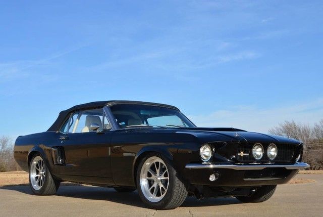 1968 Mustang Convertible Restomod 67 Shelby Tribute Rotisserie Restored ...