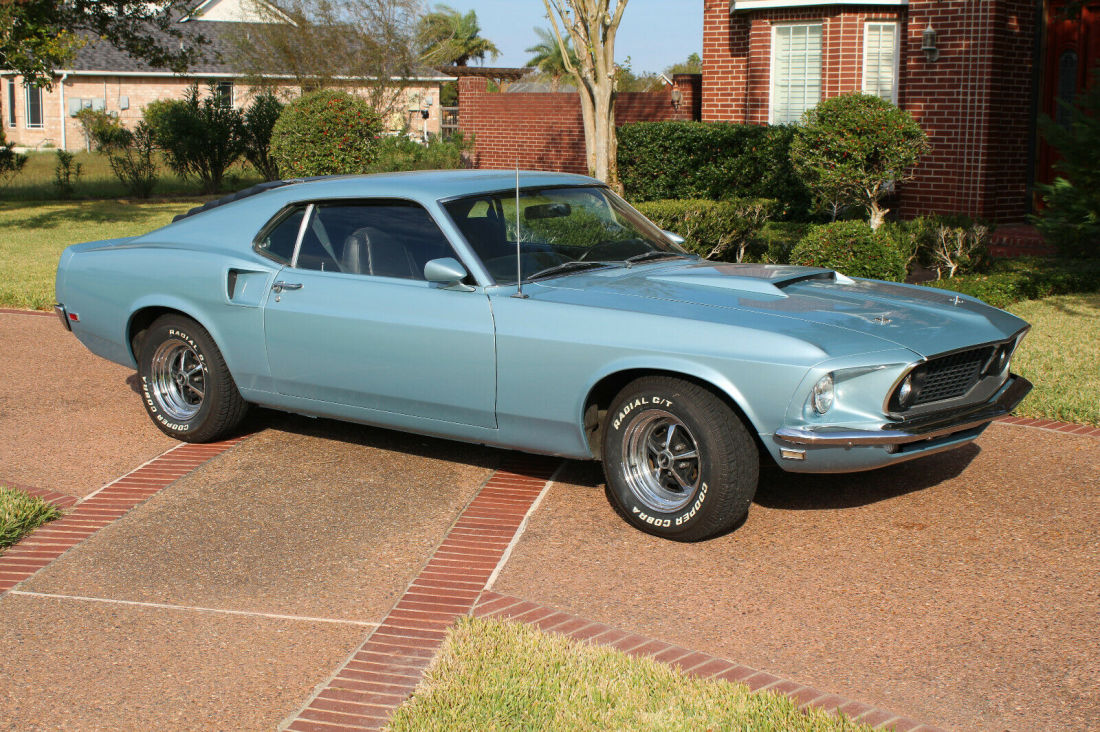 1969 Ford Mustang Fastback/Sportsroof Diamond Blue, AT, PS/PDB, A/C ...