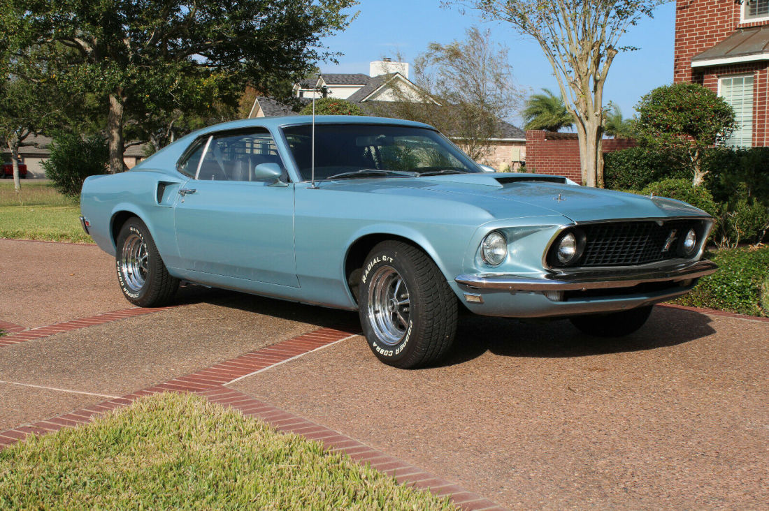 1969 Ford Mustang Fastback/Sportsroof Diamond Blue, AT, PS/PDB, A/C ...