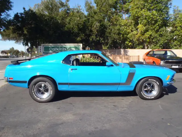 1970 Ford Mustang Boss 302 5.0L marti report grabber blue classic car 4 ...