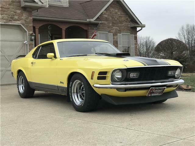 1970 Ford Mustang Yellow 2 Door Coupe 351 Cleveland Manual for sale ...