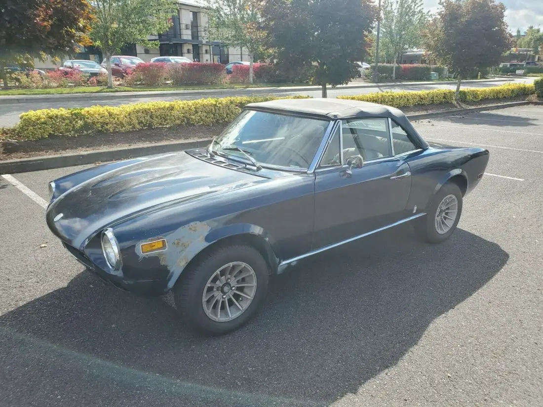 1976 Fiat 124 Spider Convertible Sport 1800 Runs And Drives Great Super Fun For Sale 