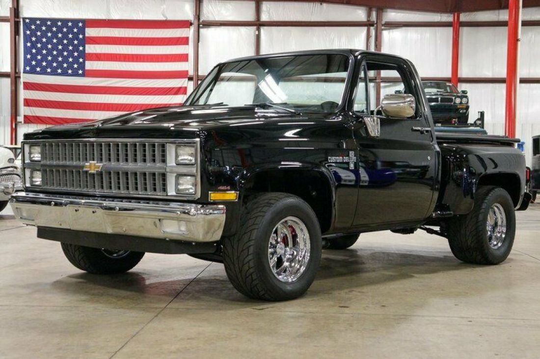 1981 chevrolet c10 miles black pickup truck 454ci v8 automatic