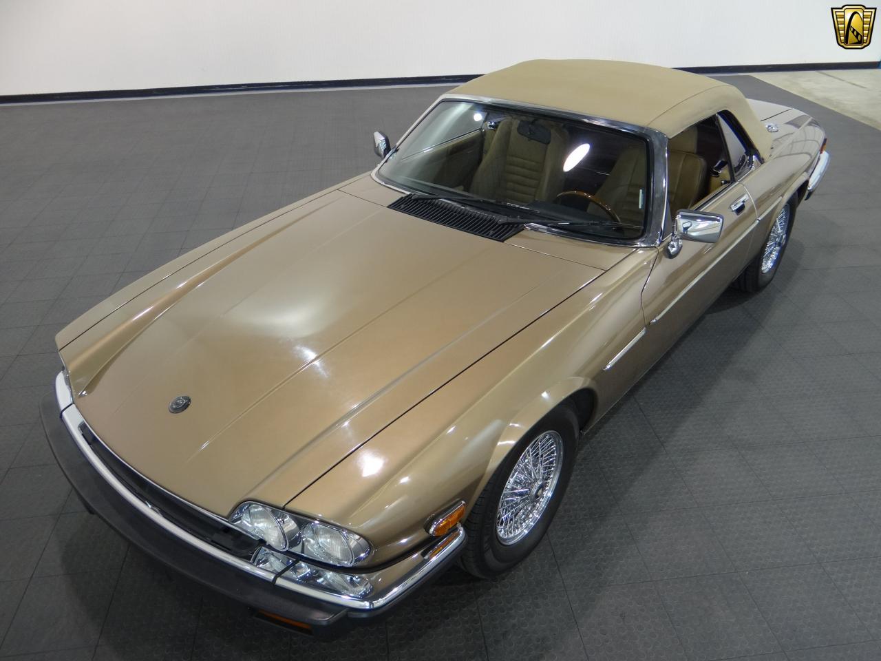 1989 Jaguar XJS 55889 Miles Gold Convertible 5 3L V12 FI SOHC 5 Speed 
