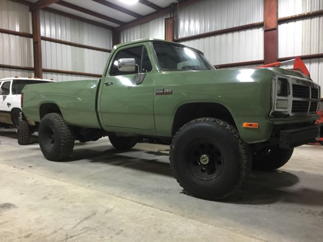 1992 DODGE W250 INTERCOOLED TURBO DIESEL, 5 SPEED, 4X4, 197K MILES for ...