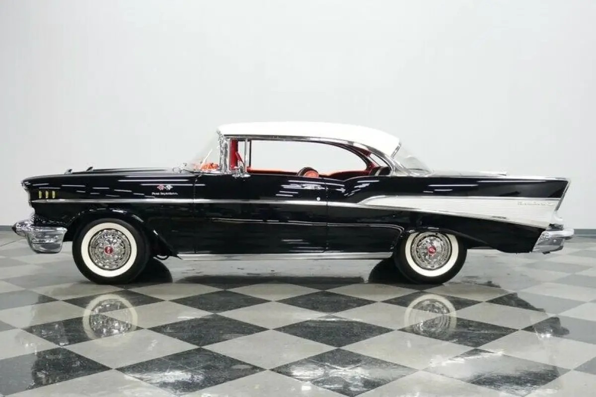1957 Black Chevrolet Bel Air/150/210