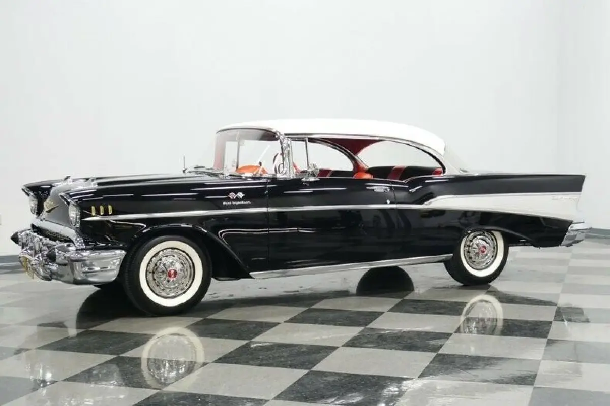 1957 Black Chevrolet Bel Air/150/210