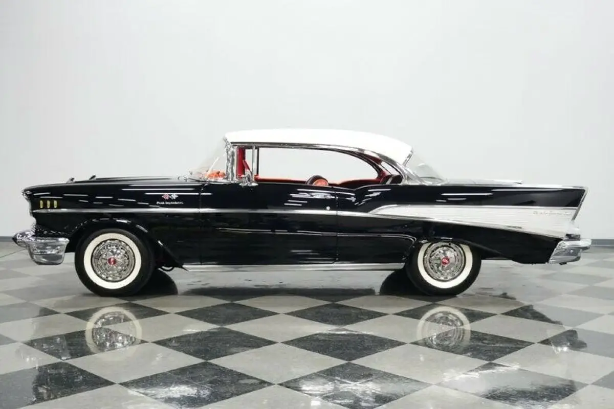 1957 Black Chevrolet Bel Air/150/210