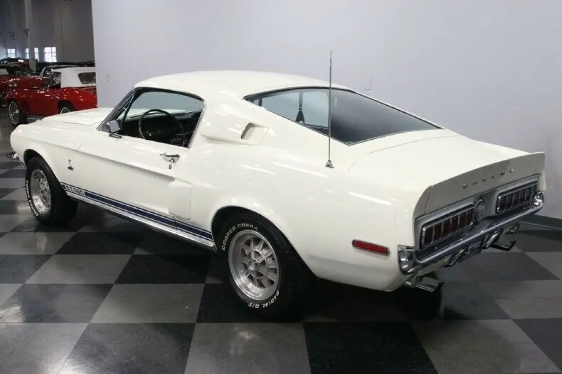 classic vintage muscle car restored Stang Wimbledon White Toploader ...