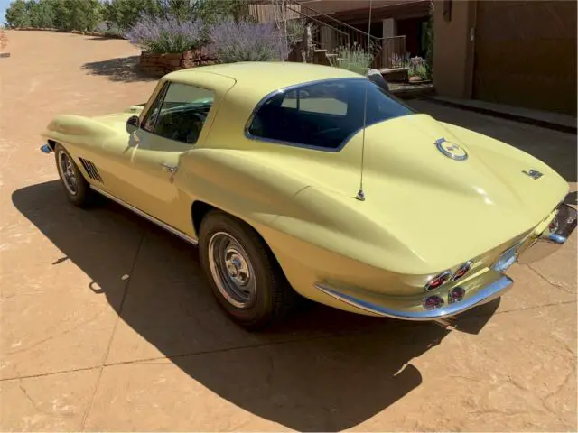 Original '67 L-71 427cid/435bhp Tri Power Sunfire Yellow Corvette Coupe ...