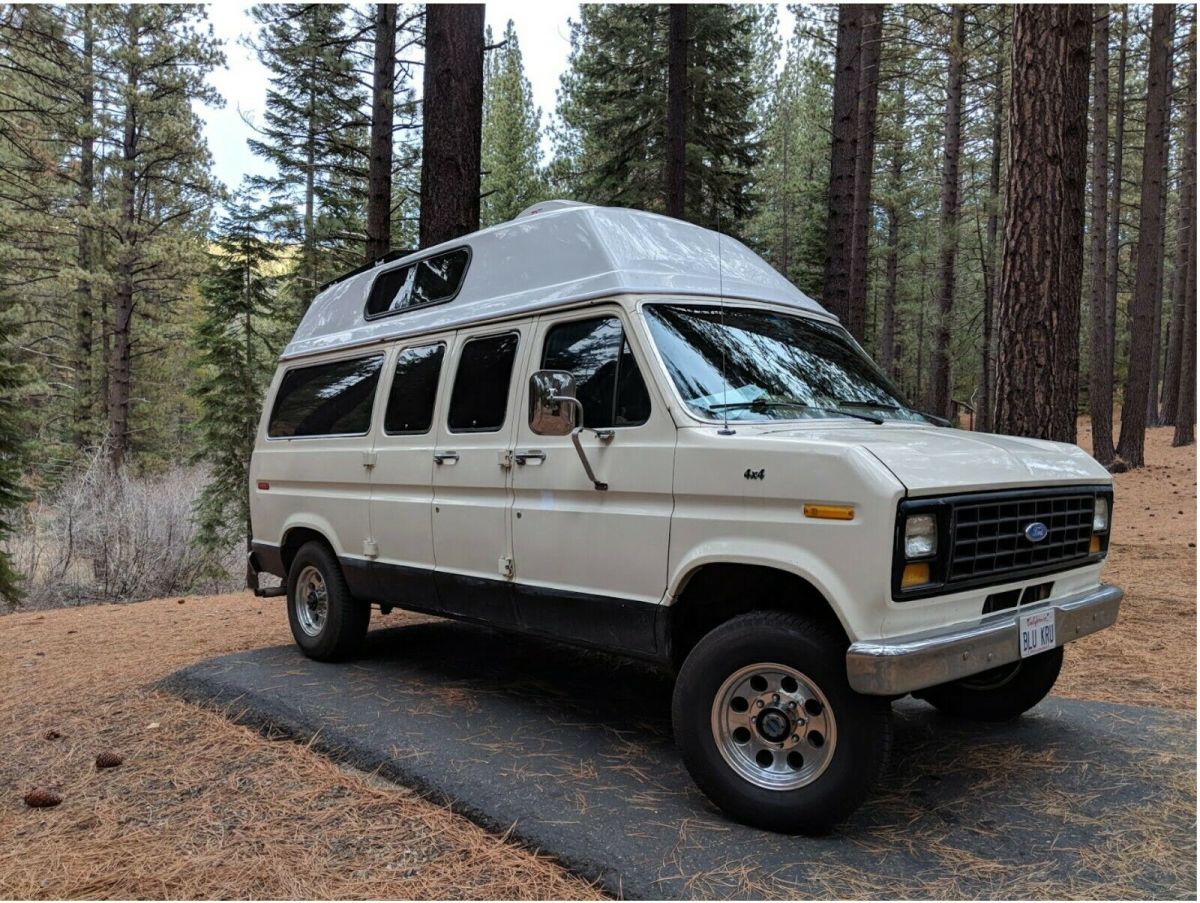 Rare 4x4 Campervan Hightop 1991 Ford Econoline conversion for sale ...