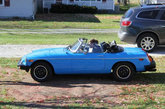 SHARP 1978 MGB Convertible, original blue color for sale - MG MGB 1978 ...