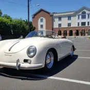 1957 Ivory Porsche 356 thumbnail