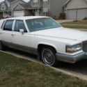 1990 White Cadillac Brougham thumbnail