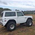 1974 White Ford Bronco thumbnail