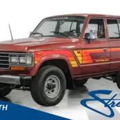 1988 Burgundy Toyota Land Cruiser thumbnail