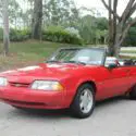 1992 Red Ford Mustang thumbnail