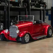 1929 Red-Metallic Ford Custom Model A Roadster thumbnail