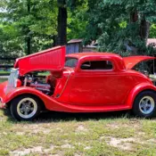 1934 Red Ford Coupe thumbnail