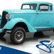 1934 Blue Plymouth 5-Window Coupe thumbnail