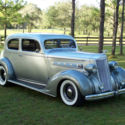 1936 SILVER & DARK SILVER Packard 120 thumbnail