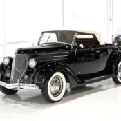 1936 Black Ford Model 68 Deluxe Roadster thumbnail