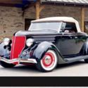 1936 Black Ford Roadster Convertible thumbnail
