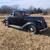 1936 Black Plymouth Deluxe thumbnail
