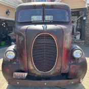 1939 Red Ford Cabover COE thumbnail