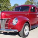 1940 Maroon Cranberry Ford Deluxe coupe thumbnail