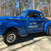 1940 Blue Willys Hemi Shaker thumbnail