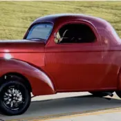 1941 Red Willys Aero thumbnail