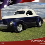 1941 Indigo Blue Pearl & Pearl White Willys  thumbnail