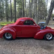 1941 Red Willys Model 4 thumbnail