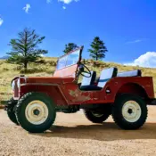 1947 Red Jeep CJ thumbnail
