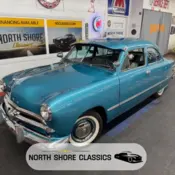 1949 Turquoise Ford Custom thumbnail