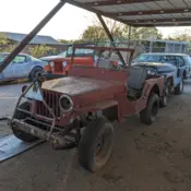 1949 Red Jeep CJ thumbnail