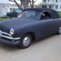 1950 black primer Ford Custom Tudor thumbnail