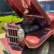 1950 Red Willys Wagon thumbnail