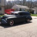 1951 hot rod black Chevrolet sedan delivery thumbnail