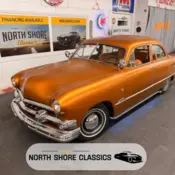 1951 Orange Ford 2 Door Custom thumbnail