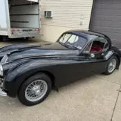 1954 Black Jaguar XK120 Fixed Head Coupe thumbnail