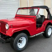1954 Red Jeep CJ thumbnail