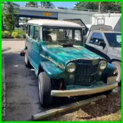 1955 Green Willys Station Wagon thumbnail