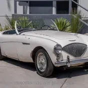 1955 Old English White Austin Healey 100-4 thumbnail