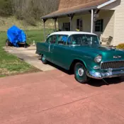 1955 Green Chevrolet Bel Air/150/210 thumbnail