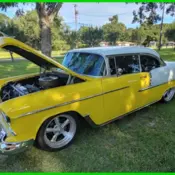 1955 Yellow Chevrolet Bel Air/150/210 thumbnail